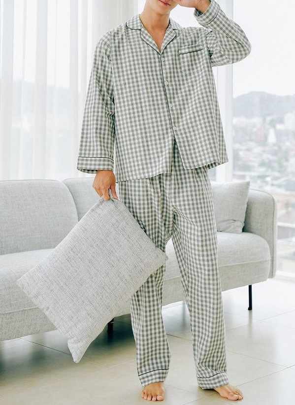 Men&rsquo;s classic pure cotton pajamas