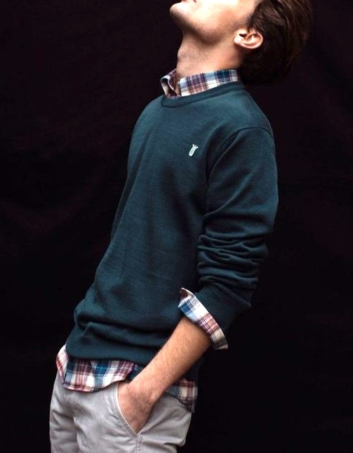 mens cashemere dark sweater