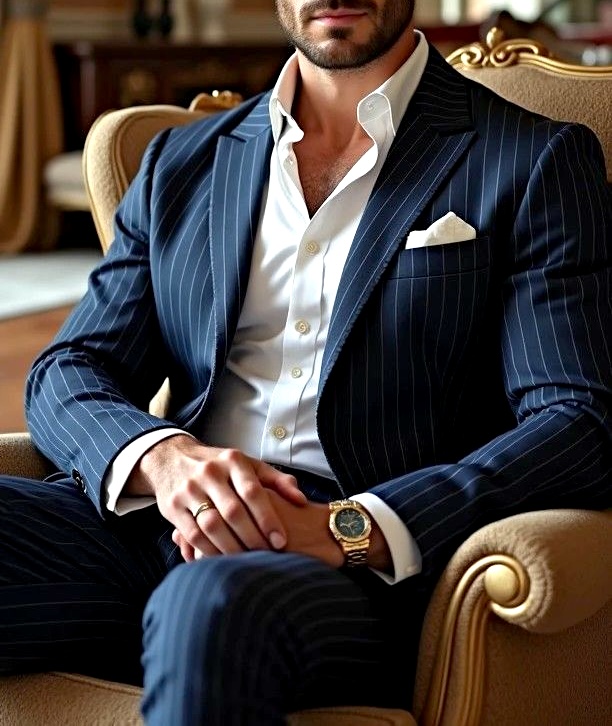 mens blue elegant blazer