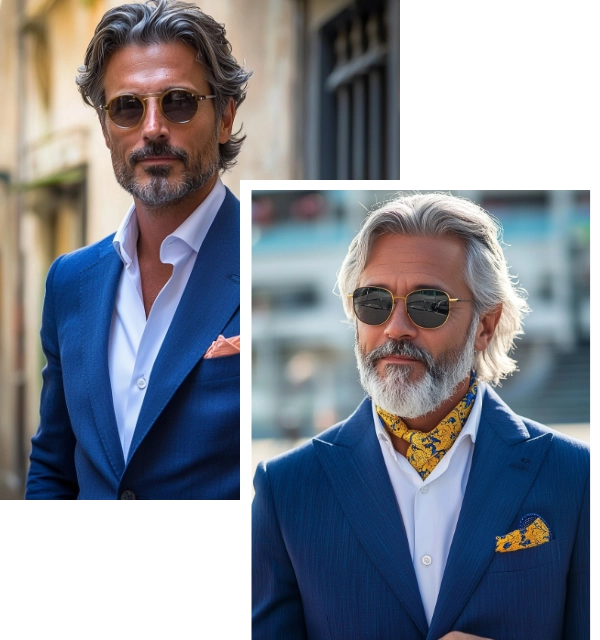 Touch of Luxury in an Elegant Men’s Look: Embracing the Power of Blue Tailored Suits headline