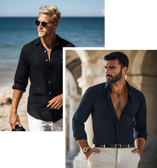 Vacation Style with a Black Shirt: How to Dress Elegantly on Your Time Off headline