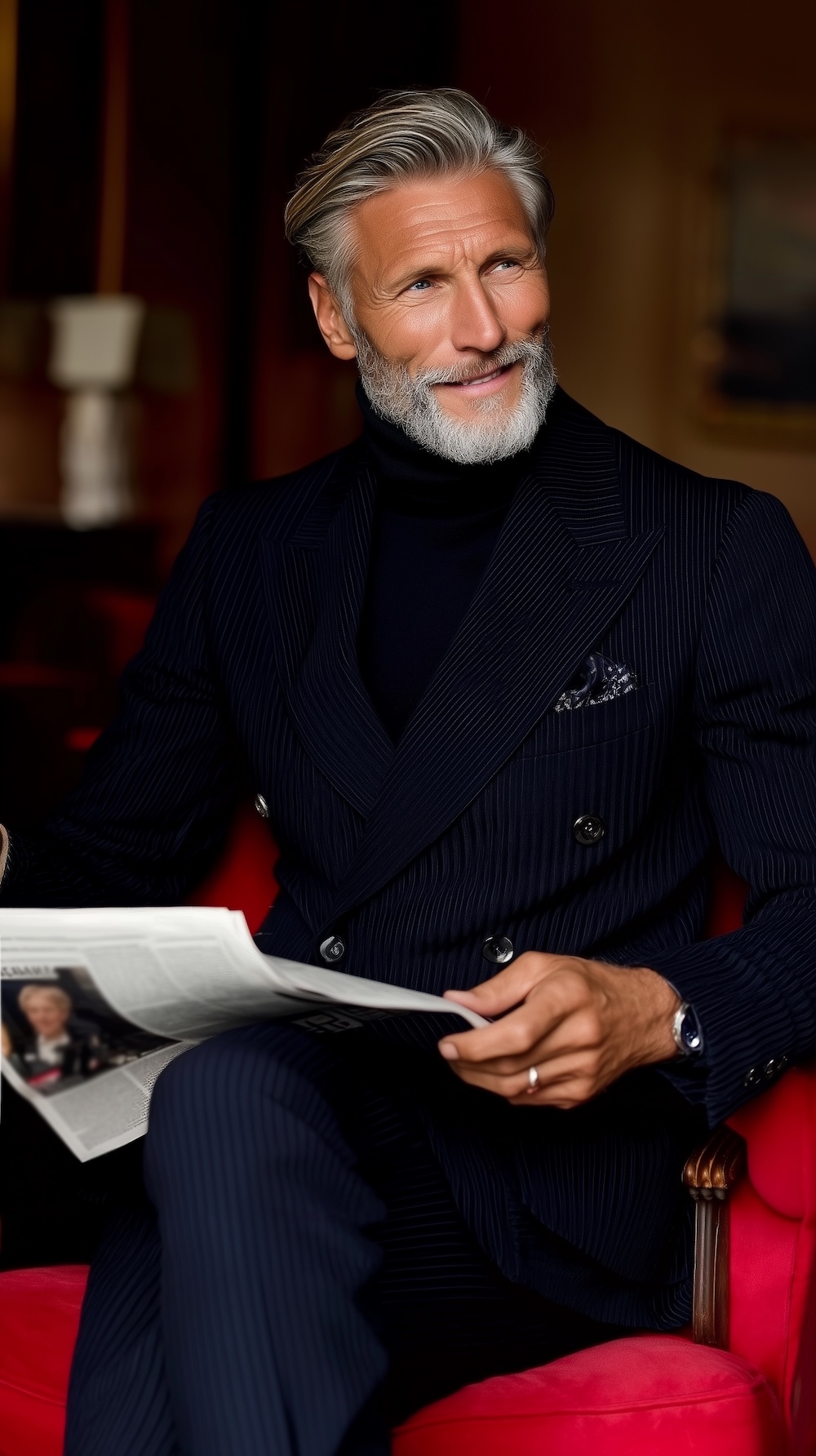 gentleman in a men s club