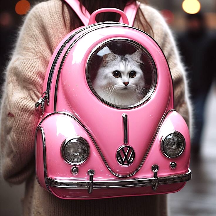 translucent backpack for pets