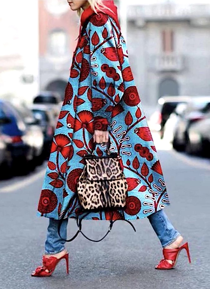 brightly patterned coats for a bold statement