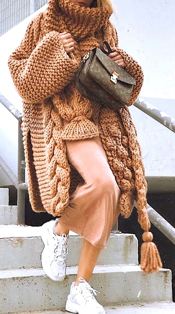 cable knit coat for women