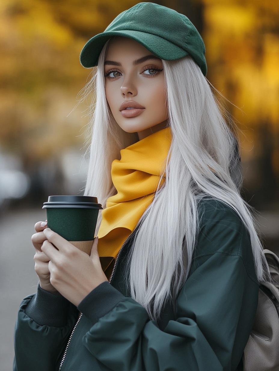 green wool baseball hat for women