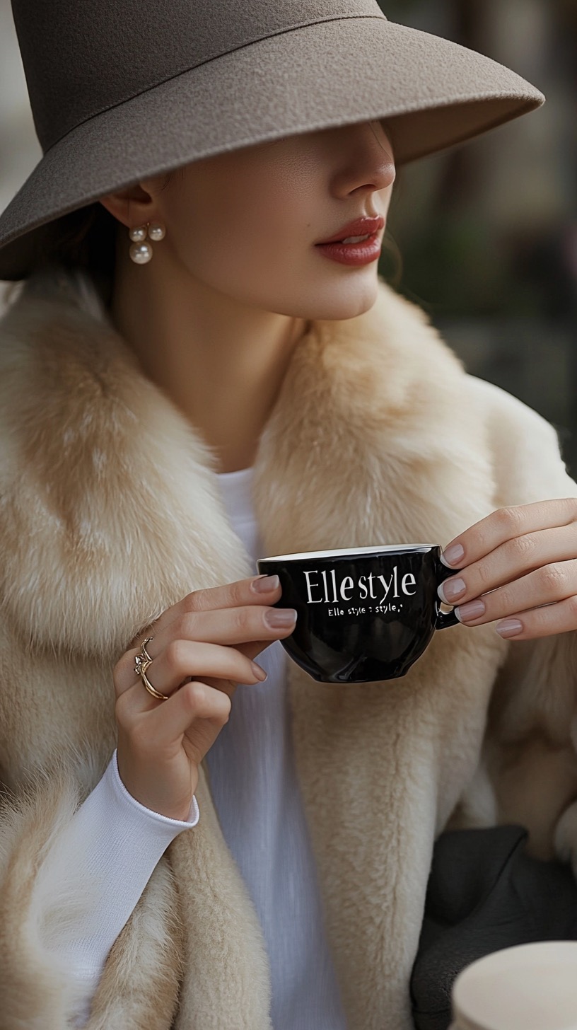 grey felt hat for vintage look