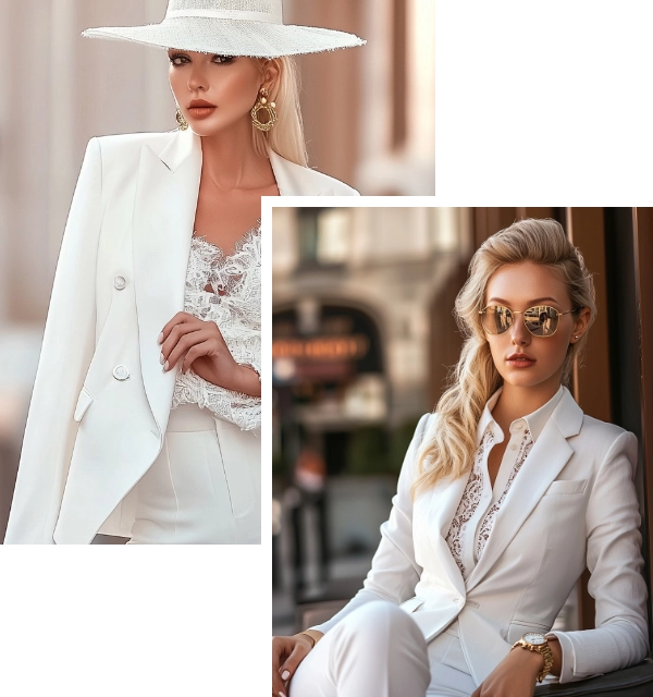 White Elegant Trouser Suits for Women: 5 Stylish Looks for Summer headline