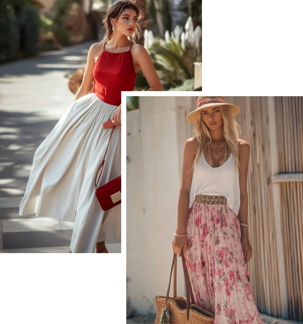 4 Trendy Color Combinations for Long Skirts and Styling Tips headline