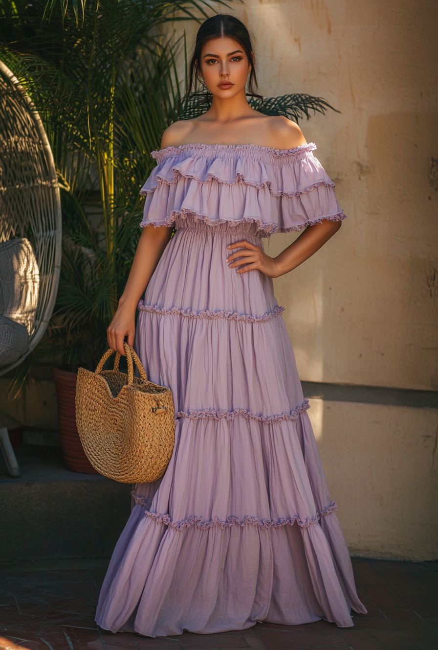 lavender maxi sarafan