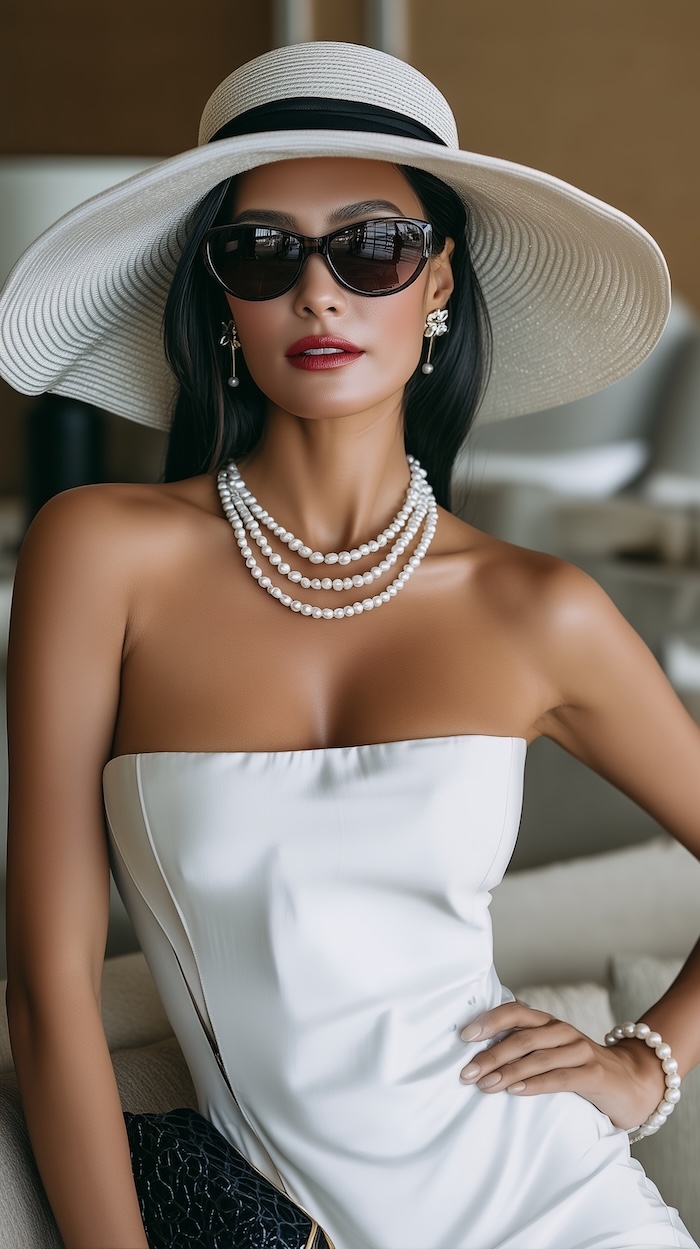 White Mid Length Fitted Dress